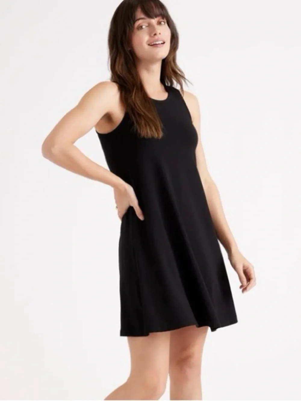Quince | Dresses | Quince Tencel Jersey Mini Swing Dress Black Size M Nwt |  Poshmark